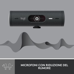Logitech BRIO 500 1920x1080 Wired Webcam - Superior Clarity & Smart Features for Video Calls